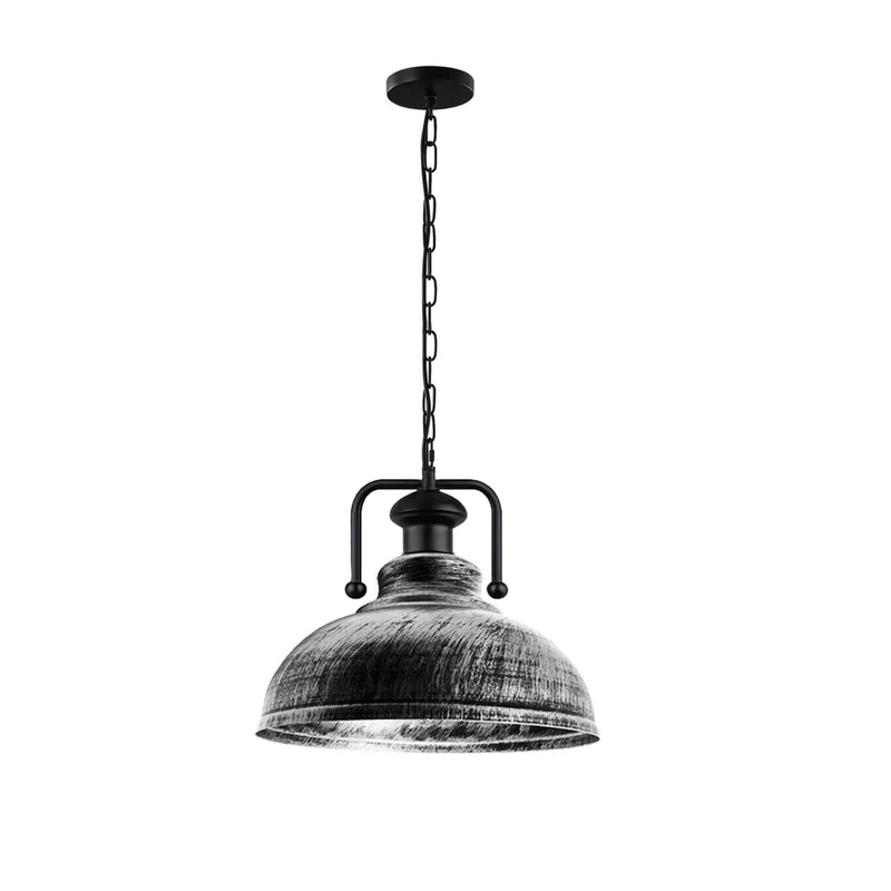 Industrielle Pendelleuchte | Metall Hängelampe Fabrikstil mit Kette | Ø 29cm~3614