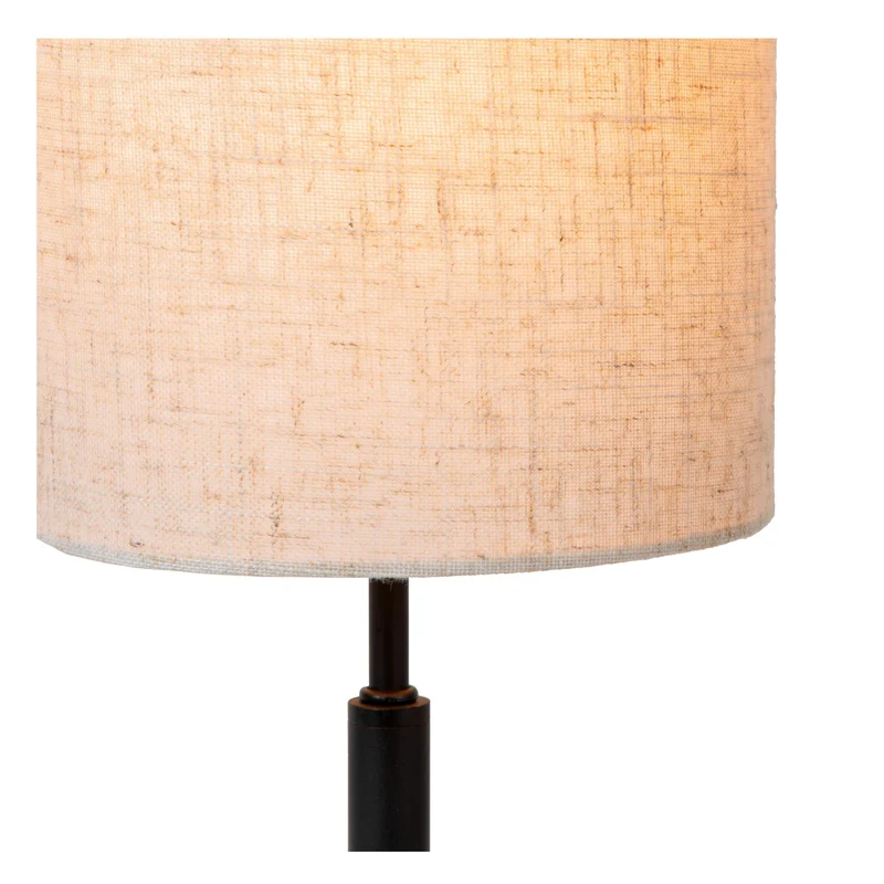 Tischleuchte Maya mit Baumwoll-Stoffschirm Beige Ø 26cm