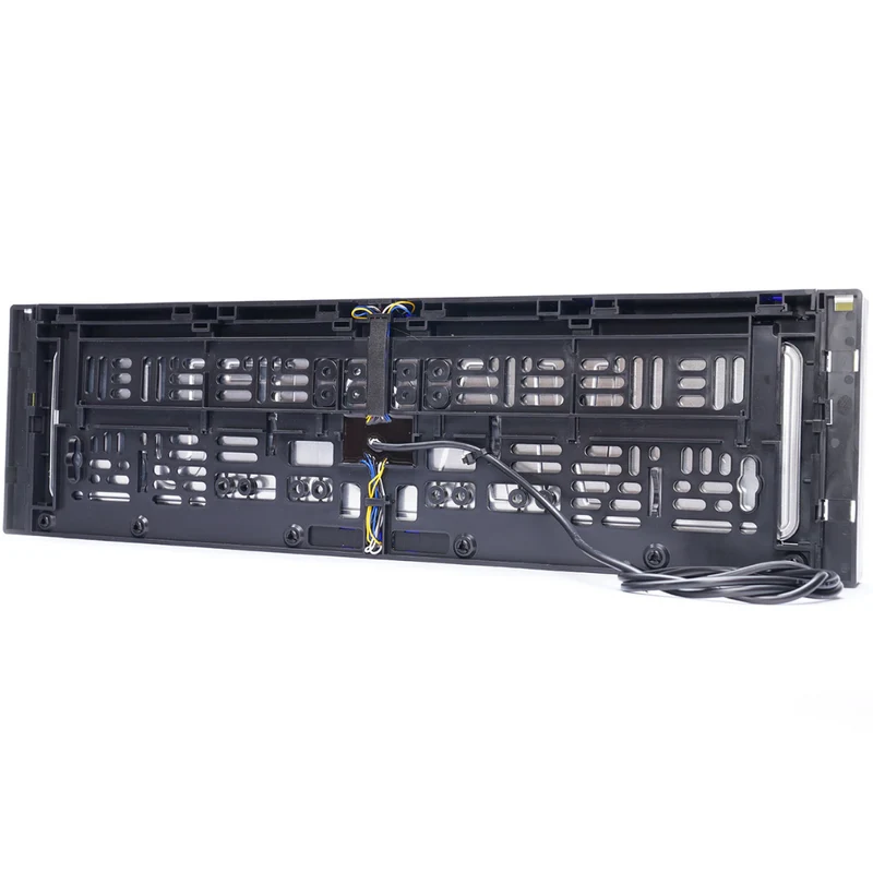 WAS W253 Kennzeichenhalter vorn mit bernsteinfarbenem Blitz und Reflektor