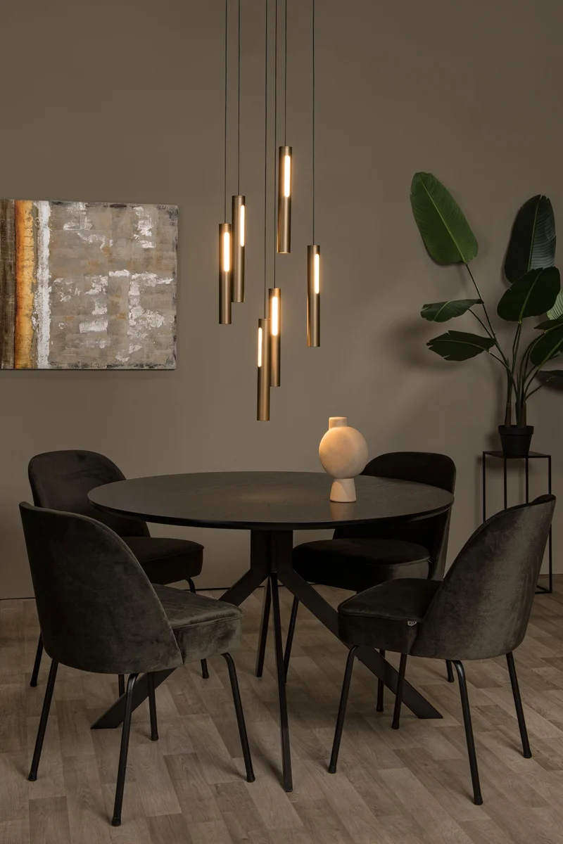 LED-Pendelleuchte Griffith 6-flammig CCT dimmbar Bronze