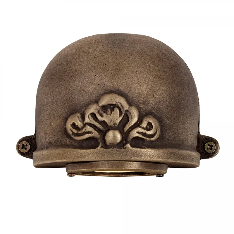 Casa Padrino Jugendstil Hofleuchte 11 x 7 x H. 9 cm - Bronze - Nostalgische Wetterfeste Außenleuchte