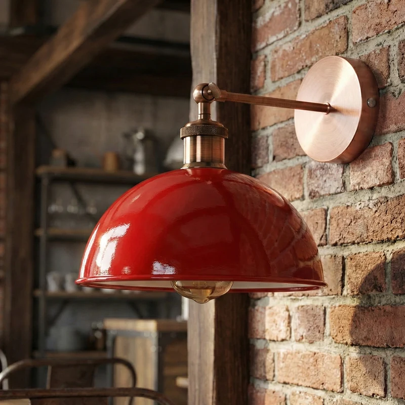 wandlampe vintage innen 180° schwenkbare Wandleuchte ~3506