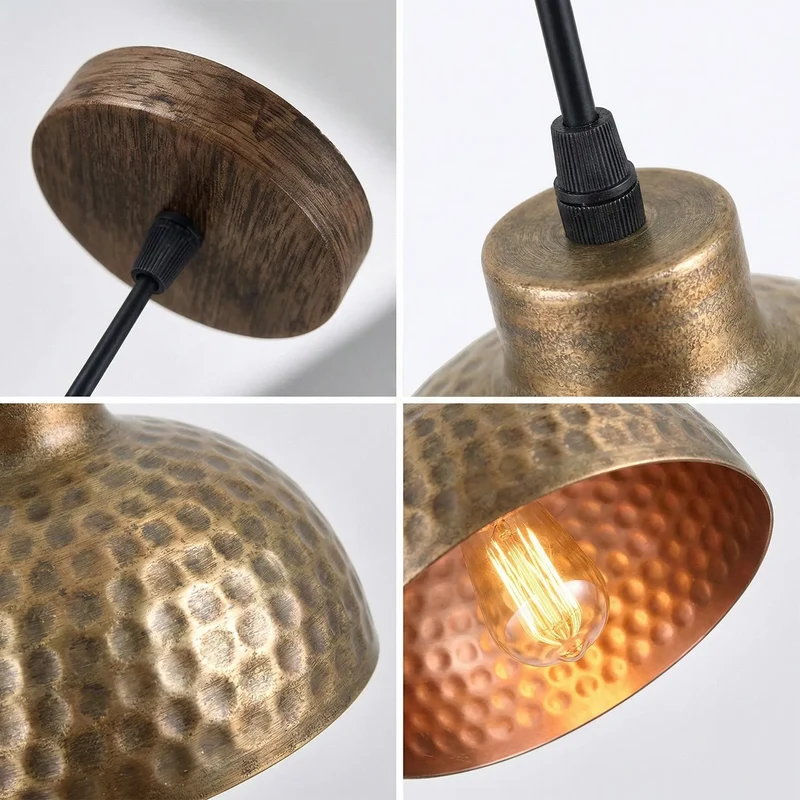 Premium Hängelampe Wohnzimmer Ø26cm Kupferfarbe ~3601