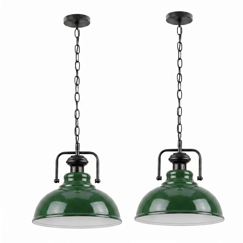 Joch Pendelleuchte Industrie – Vintage Gutsherren Hängelampe | Ø29cm | E27 ~3598