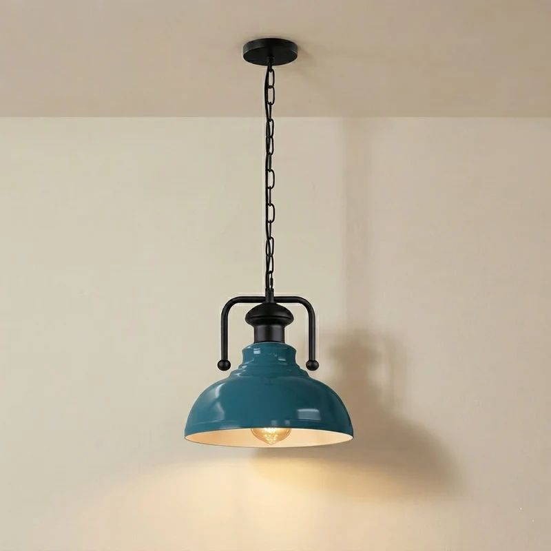 Joch Pendelleuchte Industrie – Vintage Gutsherren Hängelampe | Ø29cm | E27 ~3598