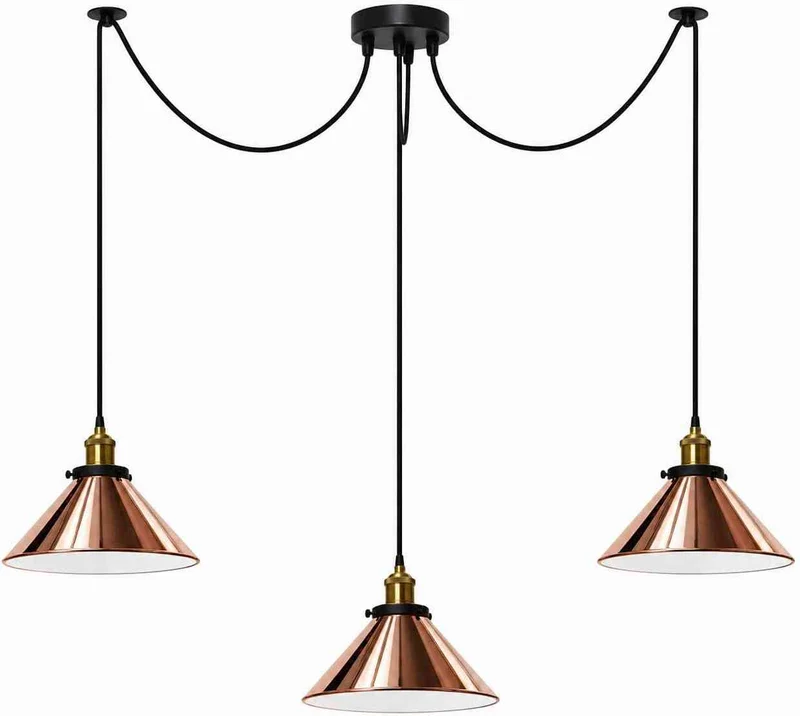 Pendelleuchte Industrial Metall Kegelschirm~3597