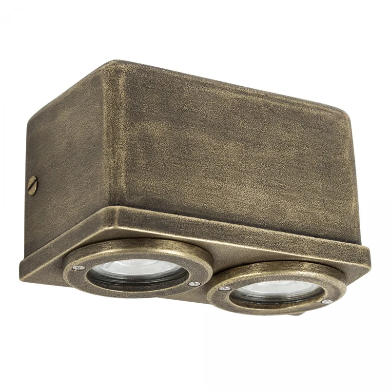 Casa Padrino Jugendstil Hofleuchte 15 x 8 x H. 10 cm - Bronze - Nostalgische Wetterfeste Außenleuchte