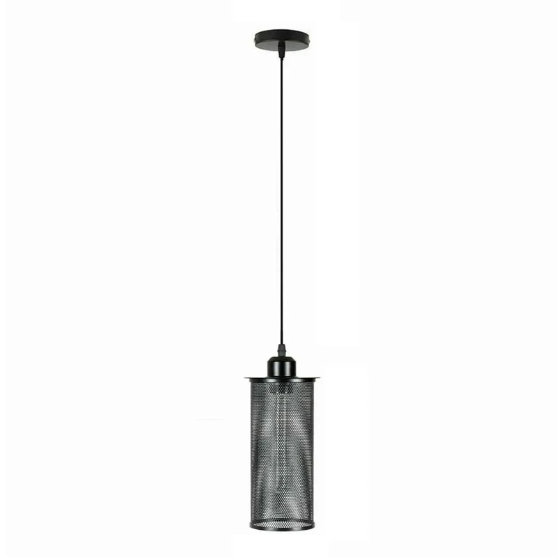 Zylinder Pendelleuchte Lochblech – Modern Loft Hängelampe Gitter | Höhenverstellbar | E27 ~3589