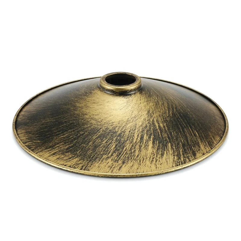 Lampenschirm Messing Gebürstet Ø 29cm Flach 29 cm ~3584