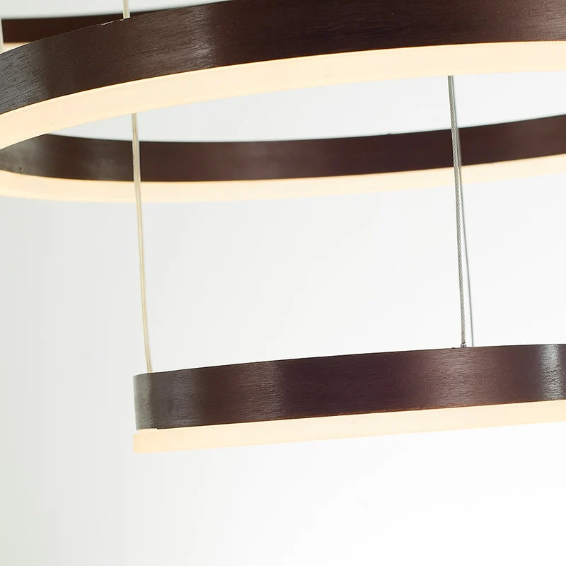 Moderne Hanglamp Cirkelvorm Metaal LED Dimbaar Zwart Goud Bruin Woonkamer Eetkamer Slaapkamer Verstelbaar | Sansoti