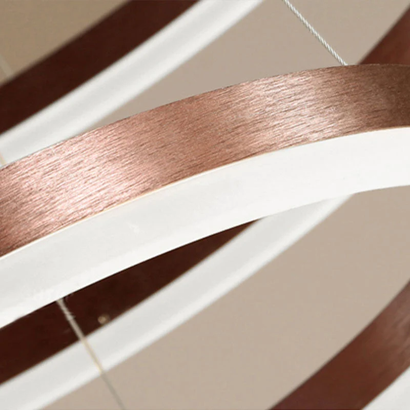 Moderne Hanglamp Cirkelvorm Metaal LED Dimbaar Zwart Goud Bruin Woonkamer Eetkamer Slaapkamer Verstelbaar | Sansoti