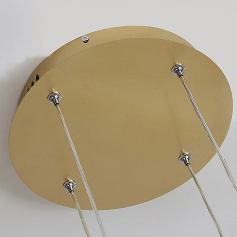 Moderne Hanglamp Cirkelvorm Metaal LED Dimbaar Zwart Goud Bruin Woonkamer Eetkamer Slaapkamer Verstelbaar | Sansoti
