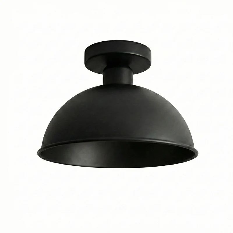 Retro Tresenleuchte Unterputz – Vintage Industrie Deckenlampe | Ø 21cm | E27 ~3573