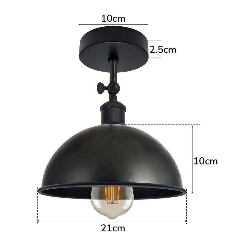 Schwarze Deckenleuchten verstellbar Vintage Deckenlampe~3259