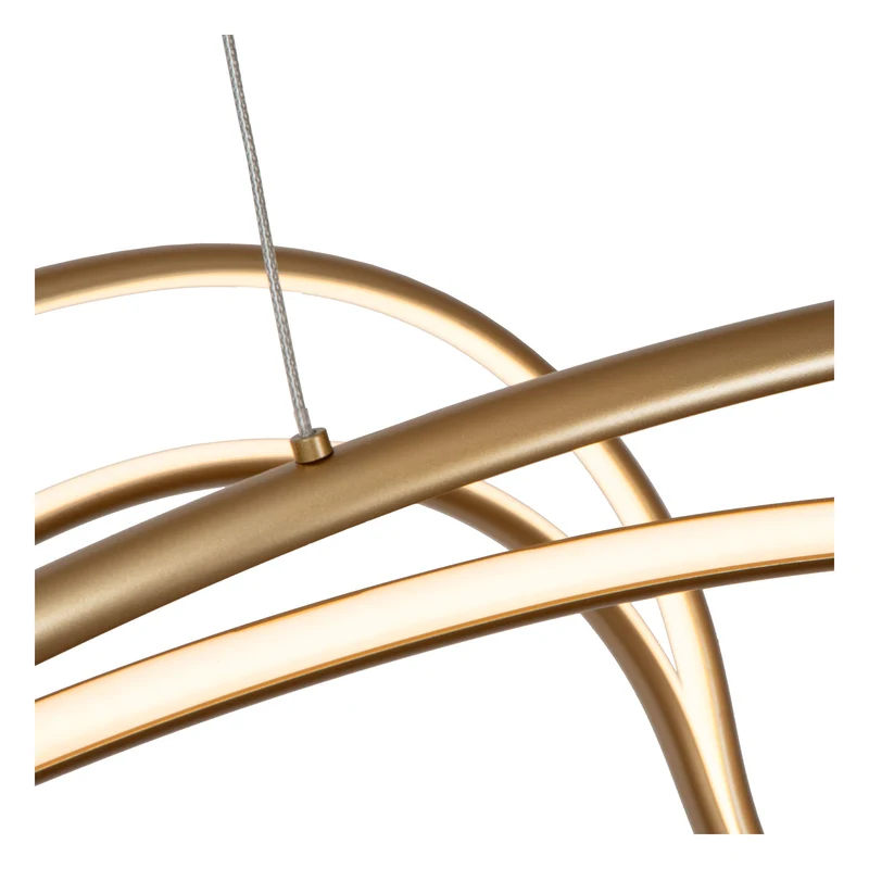 LED-Pendelleuchte Sardana dimmbar 160cm Messing