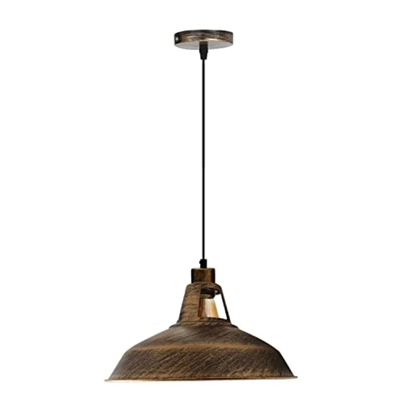 Retro Industrial Pendelleuchte mit 30cm Metall-Schirm ~3567