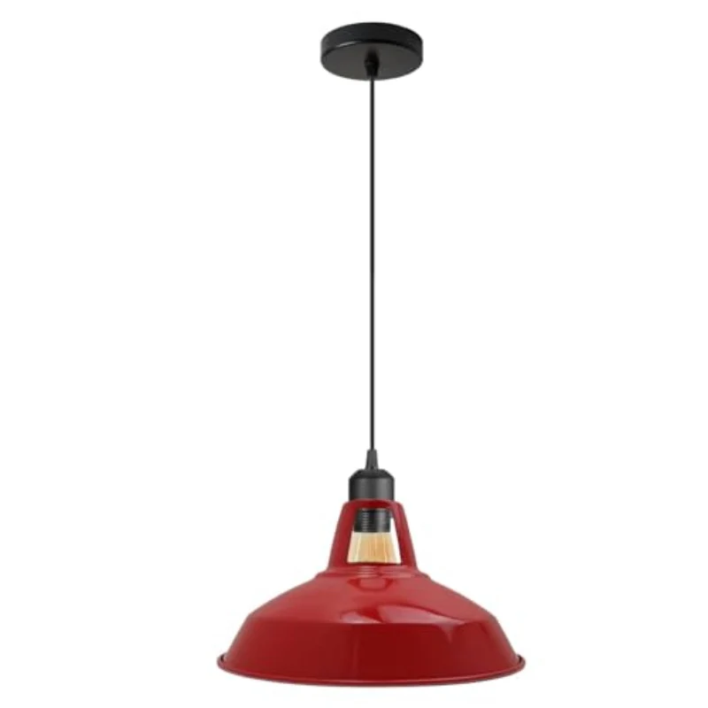 Retro Industrial Pendelleuchte mit 30cm Metall-Schirm ~3567