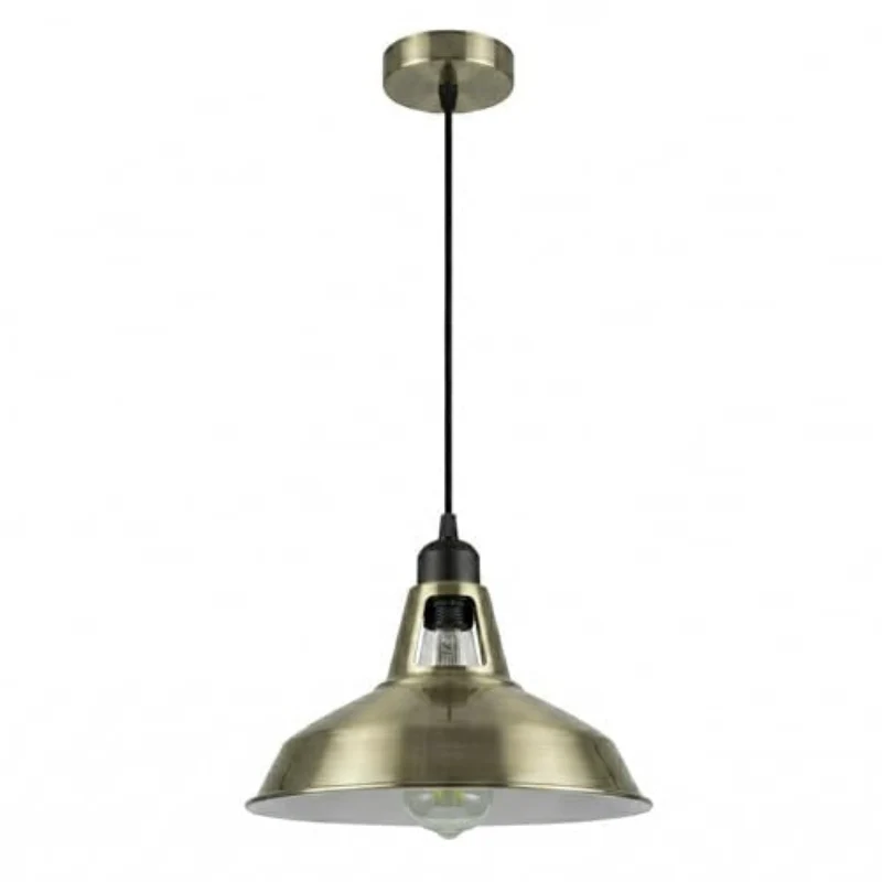 Retro Industrial Pendelleuchte mit 30cm Metall-Schirm ~3567