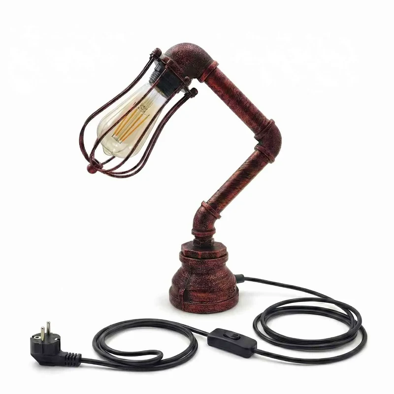 Retro Schreibtischlampe Industrial Steampunk Stil ~3503