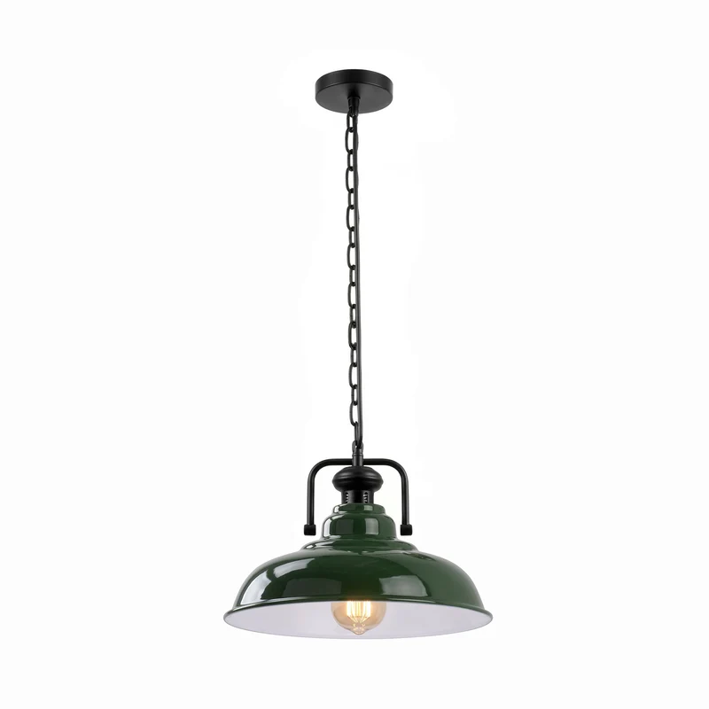 Gutsherrenleuchte mit Kette – Vintage Industrie Pendellampe | Ø32cm | E27 ~3495