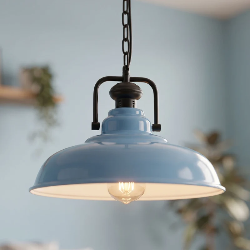 Gutsherrenleuchte mit Kette – Vintage Industrie Pendellampe | Ø32cm | E27 ~3495