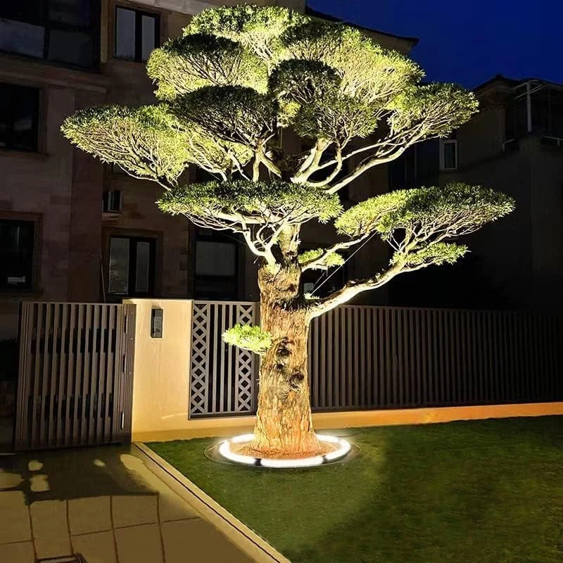 Buitenlamp LED voor Boomvoet Tuinverlichting Warm Wit Aluminium Glas 31 38 44 cm Pad Terras Tuin Decoratief | Sansoti