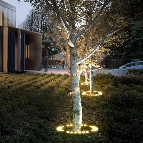 Buitenlamp LED voor Boomvoet Tuinverlichting Warm Wit Aluminium Glas 31 38 44 cm Pad Terras Tuin Decoratief | Sansoti