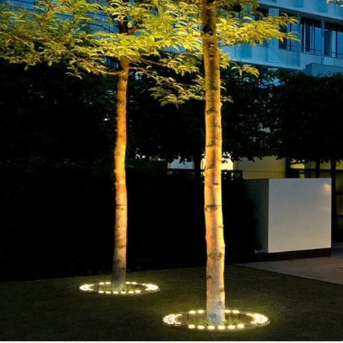 Buitenlamp LED voor Boomvoet Tuinverlichting Warm Wit Aluminium Glas 31 38 44 cm Pad Terras Tuin Decoratief | Sansoti