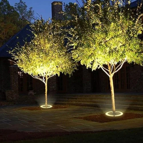Buitenlamp LED voor Boomvoet Tuinverlichting Warm Wit Aluminium Glas 31 38 44 cm Pad Terras Tuin Decoratief | Sansoti