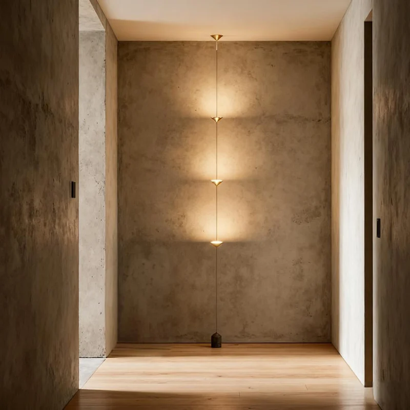 Sculpturale Hanglamp met Drie Conische Kappen Natuurstenen Voetstuk LED Warm Licht Modern Design Woonkamer | Sansoti