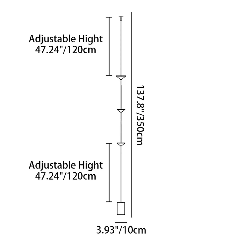 Sculpturale Hanglamp met Drie Conische Kappen Natuurstenen Voetstuk LED Warm Licht Modern Design Woonkamer | Sansoti