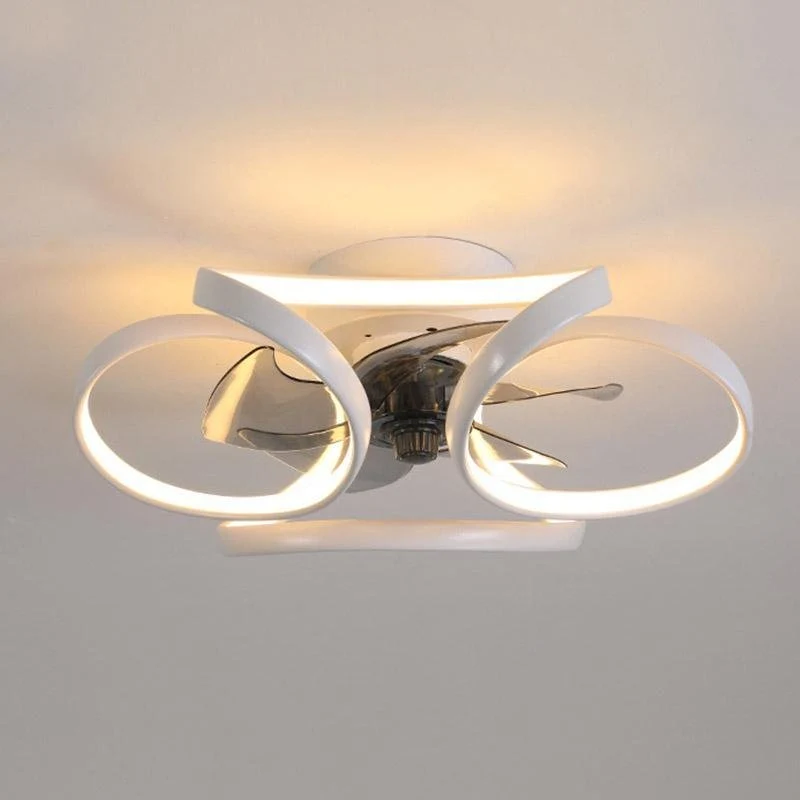 Plafondventilator Bloempetalen Design met LED-verlichting 24W Dimbaar Afstandsbediening Stil 3 Snelheden | Sansoti