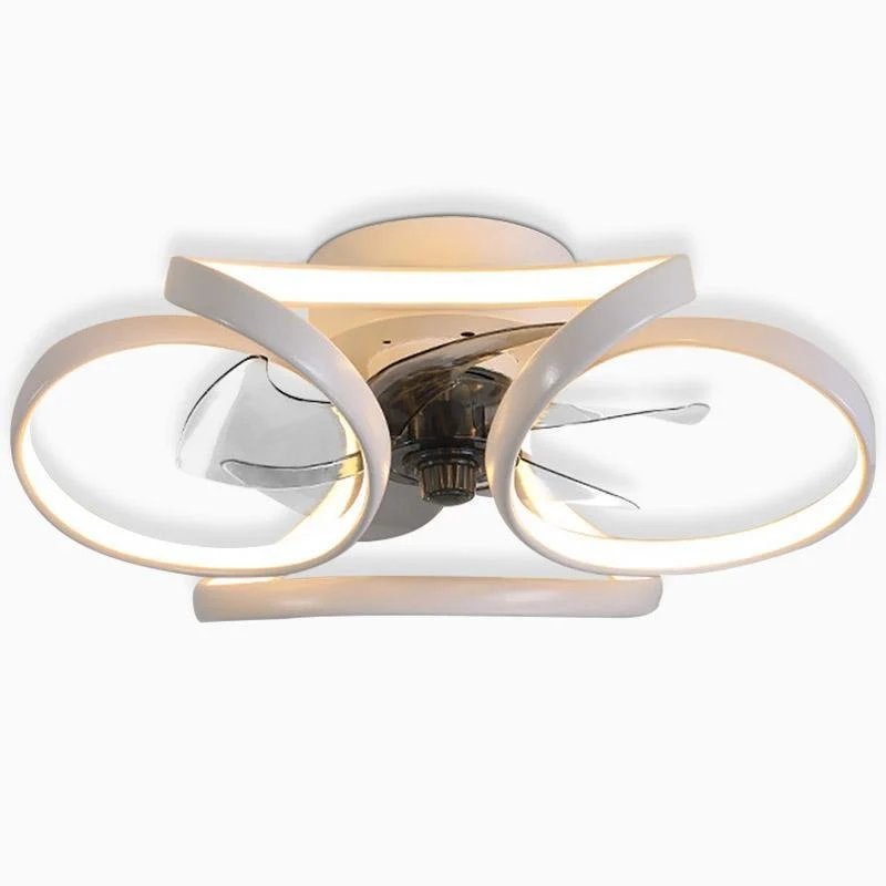 Plafondventilator Bloempetalen Design met LED-verlichting 24W Dimbaar Afstandsbediening Stil 3 Snelheden | Sansoti