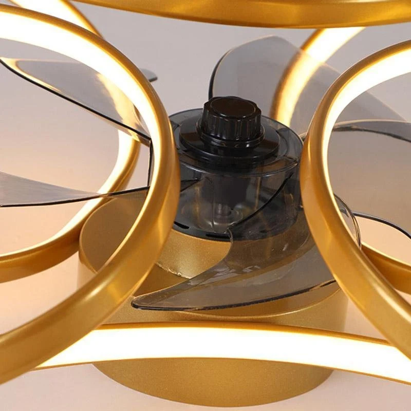 Plafondventilator Bloempetalen Design met LED-verlichting 24W Dimbaar Afstandsbediening Stil 3 Snelheden | Sansoti