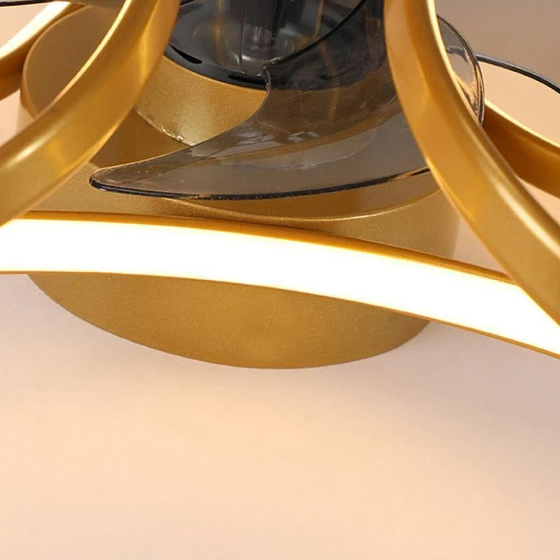 Plafondventilator Bloempetalen Design met LED-verlichting 24W Dimbaar Afstandsbediening Stil 3 Snelheden | Sansoti