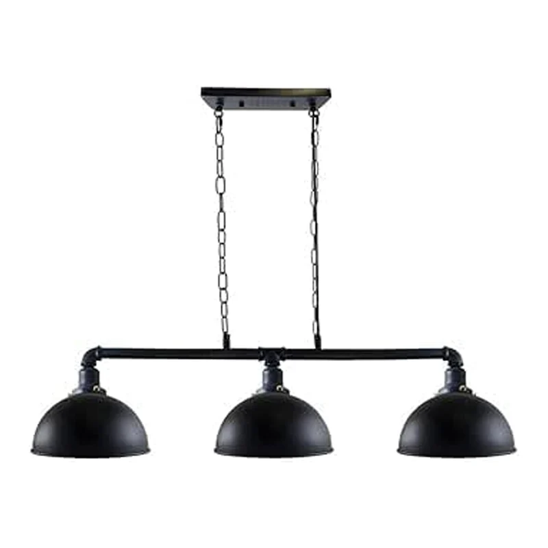 Ketten Hängelampe 3-flammig – Vintage Industrie Billardlampe | Ø21cm | E27 ~3543