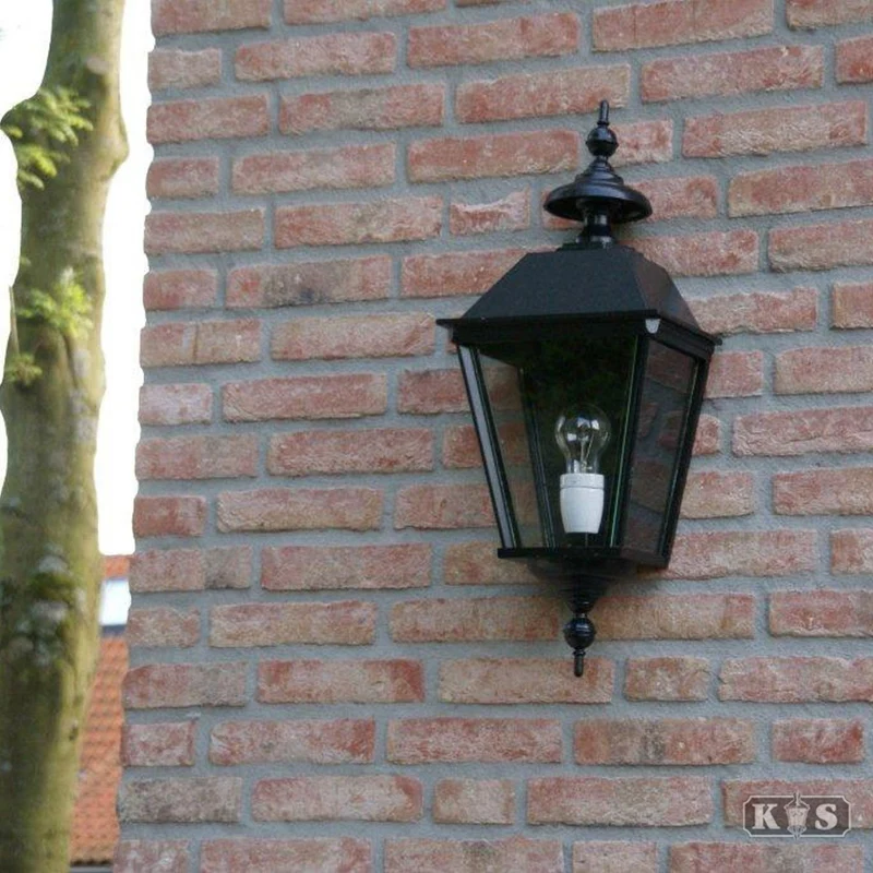 Casa Padrino Jugendstil Außenwandleuchte 22 x 15 x H. 51 cm - Grün - Nostalgische Wetterfeste Außenleuchte