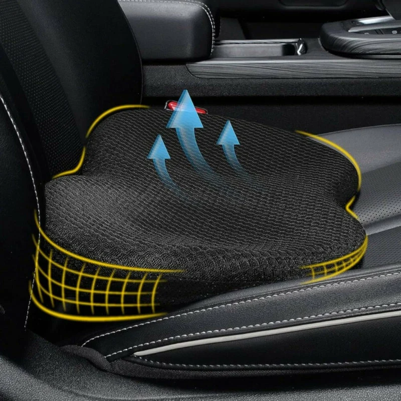 Ademend Autostoelkussen met Drukverlichting voor Ergonomisch Comfort en Optimale Ondersteuning tijdens het Rijden | Sansoti
