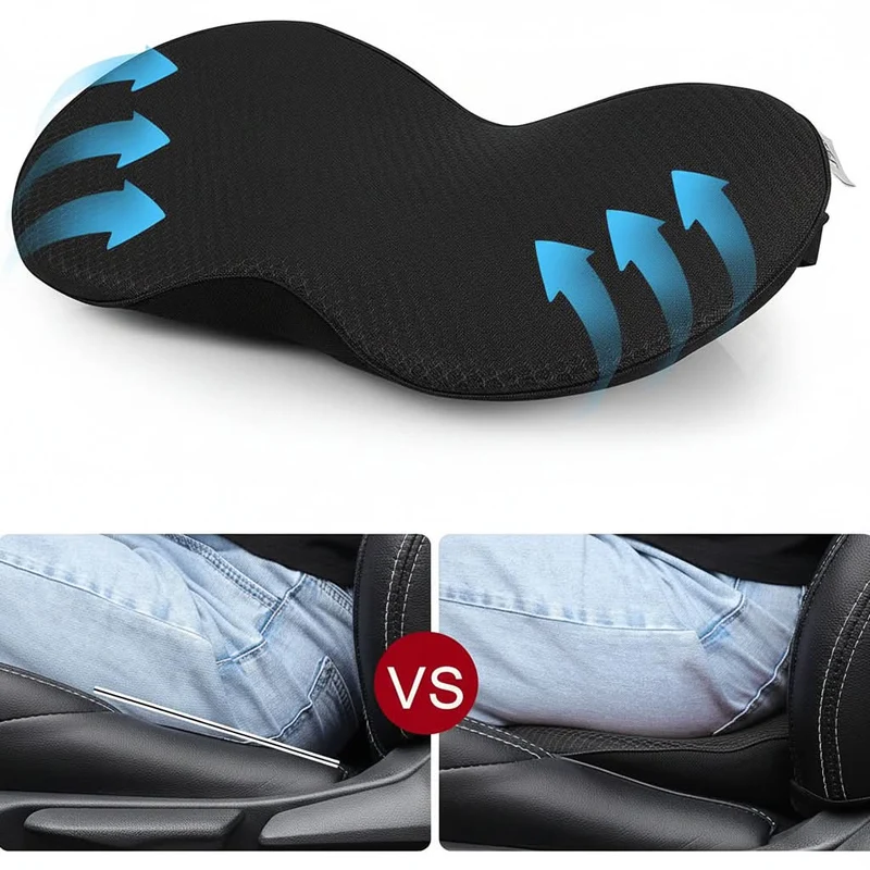 Ademend Autostoelkussen met Drukverlichting voor Ergonomisch Comfort en Optimale Ondersteuning tijdens het Rijden | Sansoti