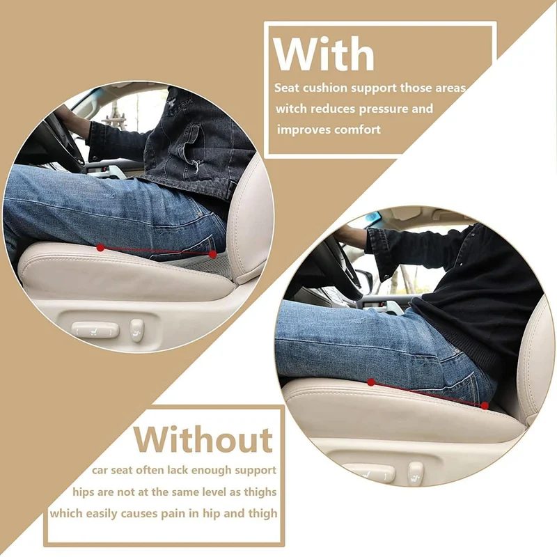 Ademend Autostoelkussen met Drukverlichting voor Ergonomisch Comfort en Optimale Ondersteuning tijdens het Rijden | Sansoti