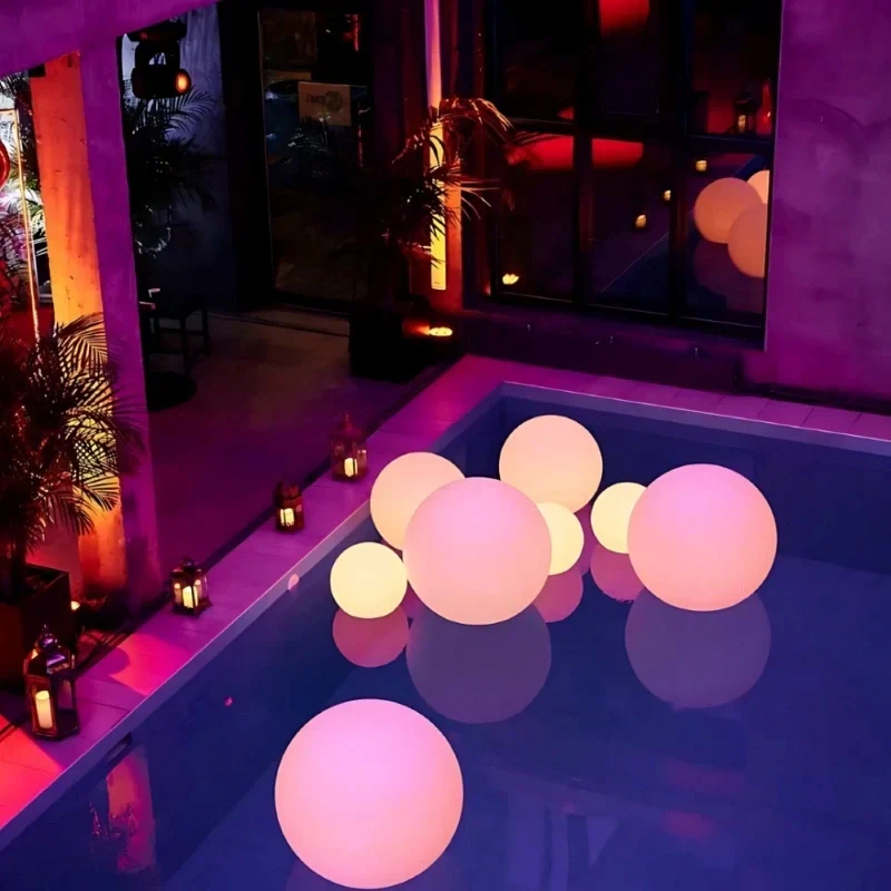 Bol Tuinlamp LED op Zonne-energie Sfeerverlichting Tuin Terras Waterdicht met Afstandsbediening 16 Kleuren | Sansoti