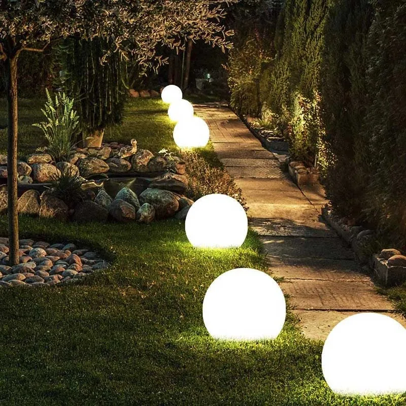 Bol Tuinlamp LED op Zonne-energie Sfeerverlichting Tuin Terras Waterdicht met Afstandsbediening 16 Kleuren | Sansoti
