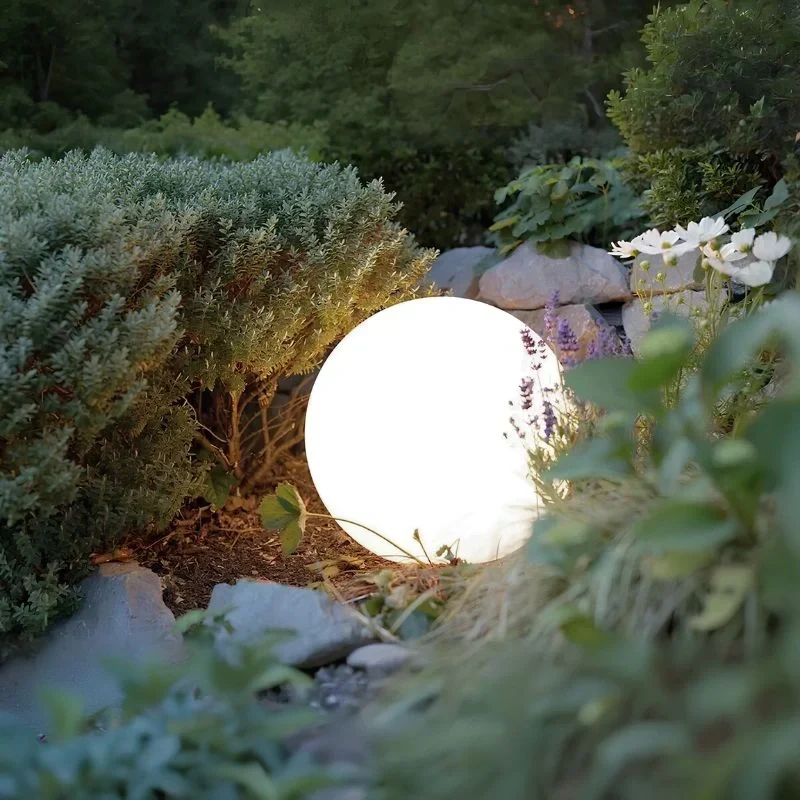 Bol Tuinlamp LED op Zonne-energie Sfeerverlichting Tuin Terras Waterdicht met Afstandsbediening 16 Kleuren | Sansoti