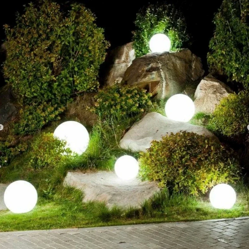 Bol Tuinlamp LED op Zonne-energie Sfeerverlichting Tuin Terras Waterdicht met Afstandsbediening 16 Kleuren | Sansoti