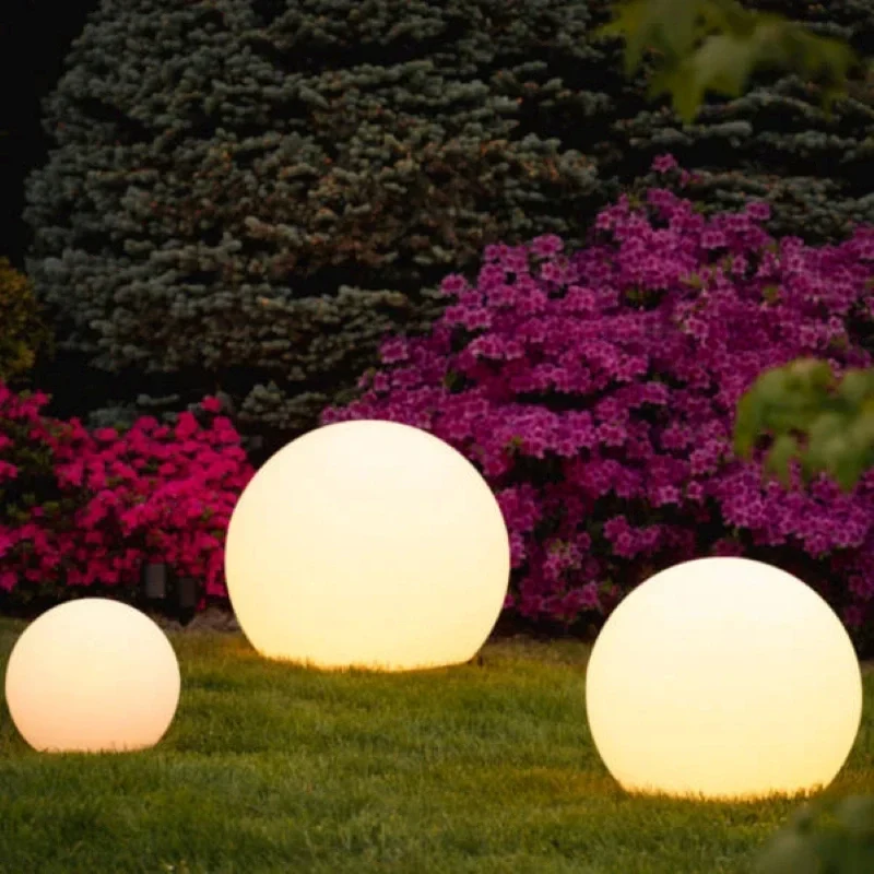 Bol Tuinlamp LED op Zonne-energie Sfeerverlichting Tuin Terras Waterdicht met Afstandsbediening 16 Kleuren | Sansoti