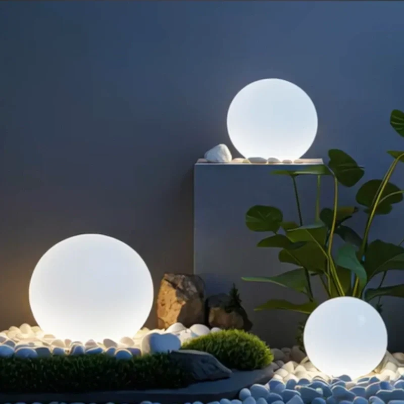 Bol Tuinlamp LED op Zonne-energie Sfeerverlichting Tuin Terras Waterdicht met Afstandsbediening 16 Kleuren | Sansoti