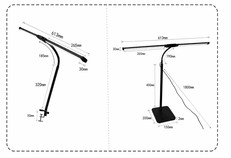 Verstelbare Bureaulamp met Dimfunctie – Flexibele Arm Tafelverlichting voor Kantoor Studeerkamer en Thuiswerken | Sansoti