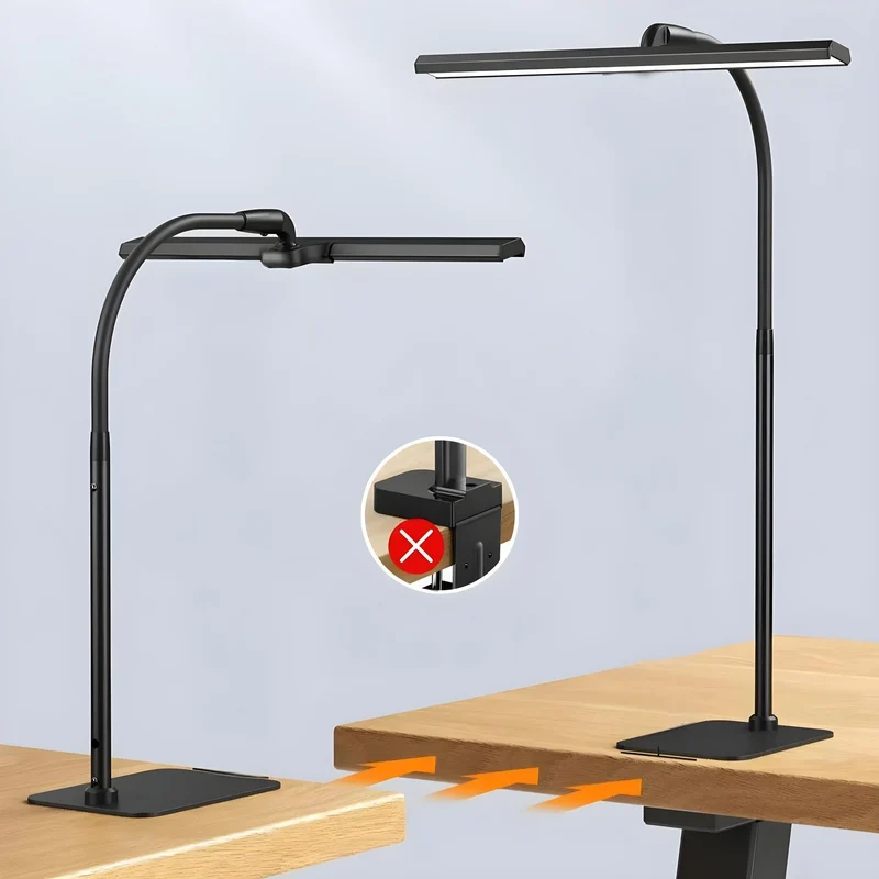Verstelbare Bureaulamp met Dimfunctie – Flexibele Arm Tafelverlichting voor Kantoor Studeerkamer en Thuiswerken | Sansoti