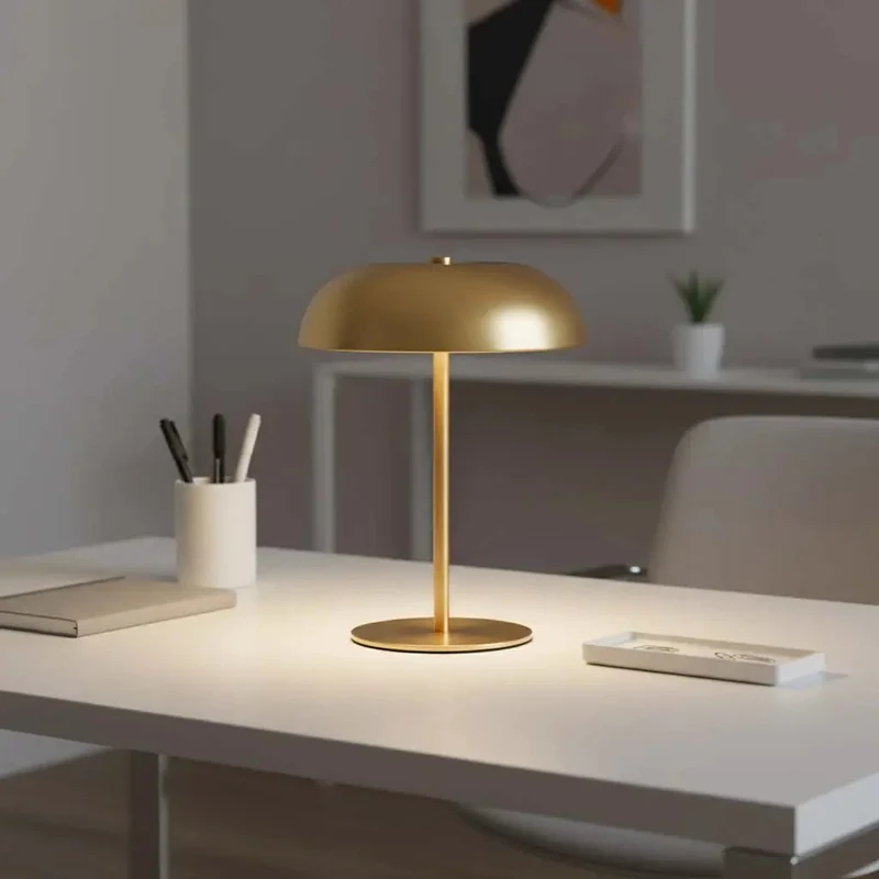 Draadloze Tafellamp Oplaadbaar Dimbaar Touch-Bediening 3 Lichttemperaturen Verstelbaar Sfeerlamp Binnen | Sansoti