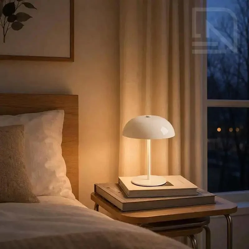 Draadloze Tafellamp Oplaadbaar Dimbaar Touch-Bediening 3 Lichttemperaturen Verstelbaar Sfeerlamp Binnen | Sansoti